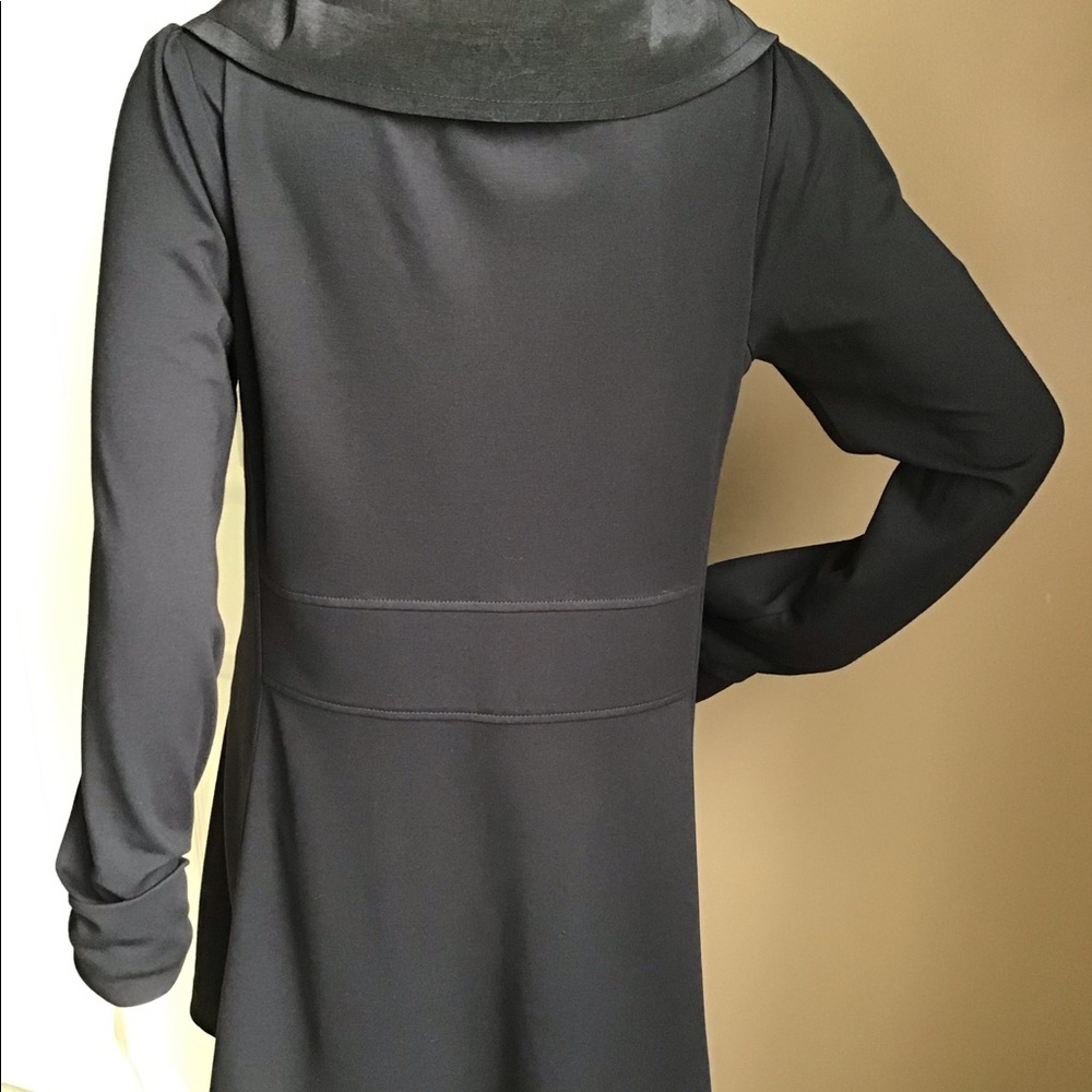 Joseph Ribkoff Black Jacket with Ruffled Pockets - Picture 3 of 7